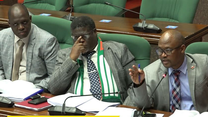 PAC members Sicelo Ndlangamandla, Sandile Nxumalo and Manzi Zwane. 